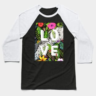 A tropical love design Baseball T-Shirt